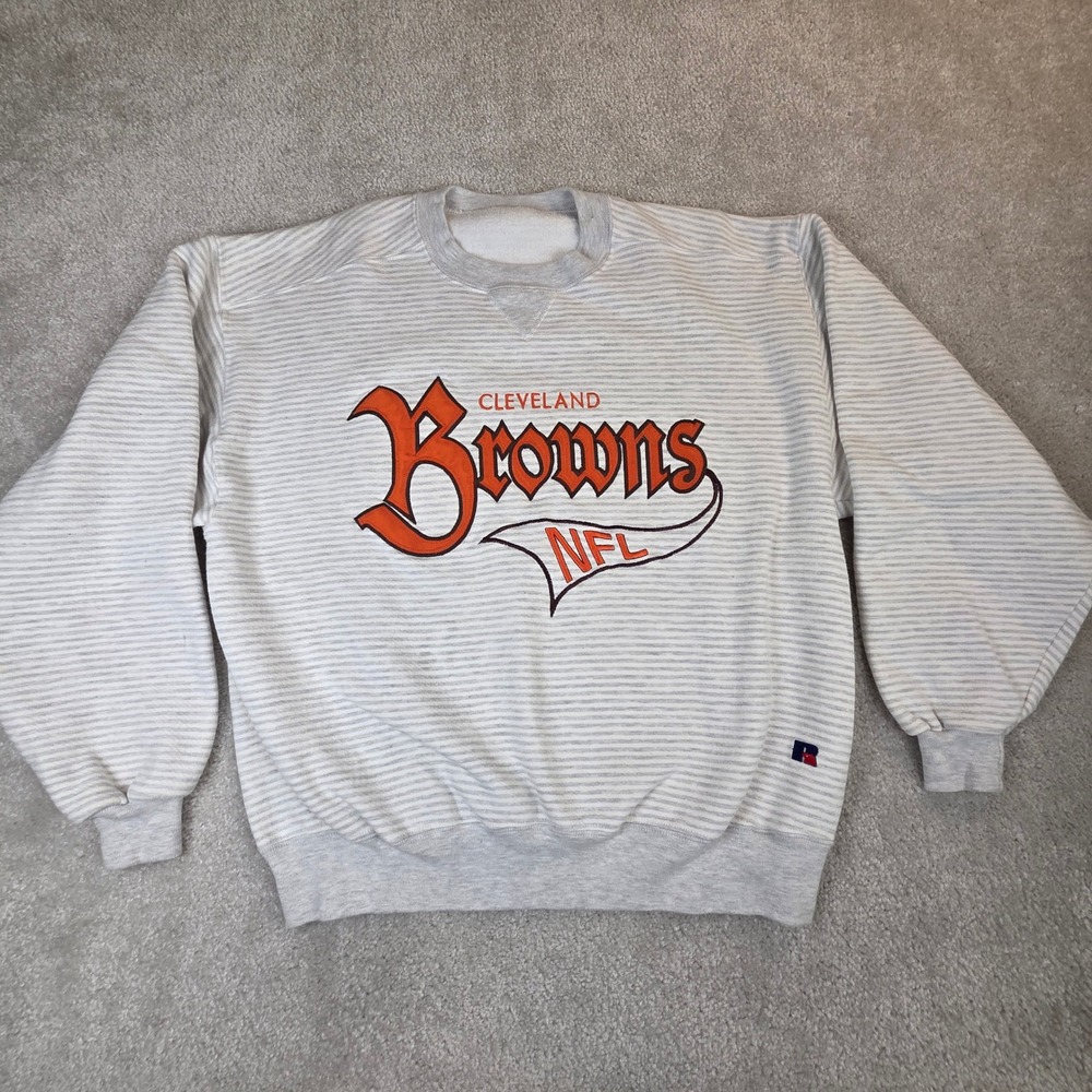 VTG 90s Russell Athletic Cleveland Browns Sweatshirt Men's M / Women's L No Tag